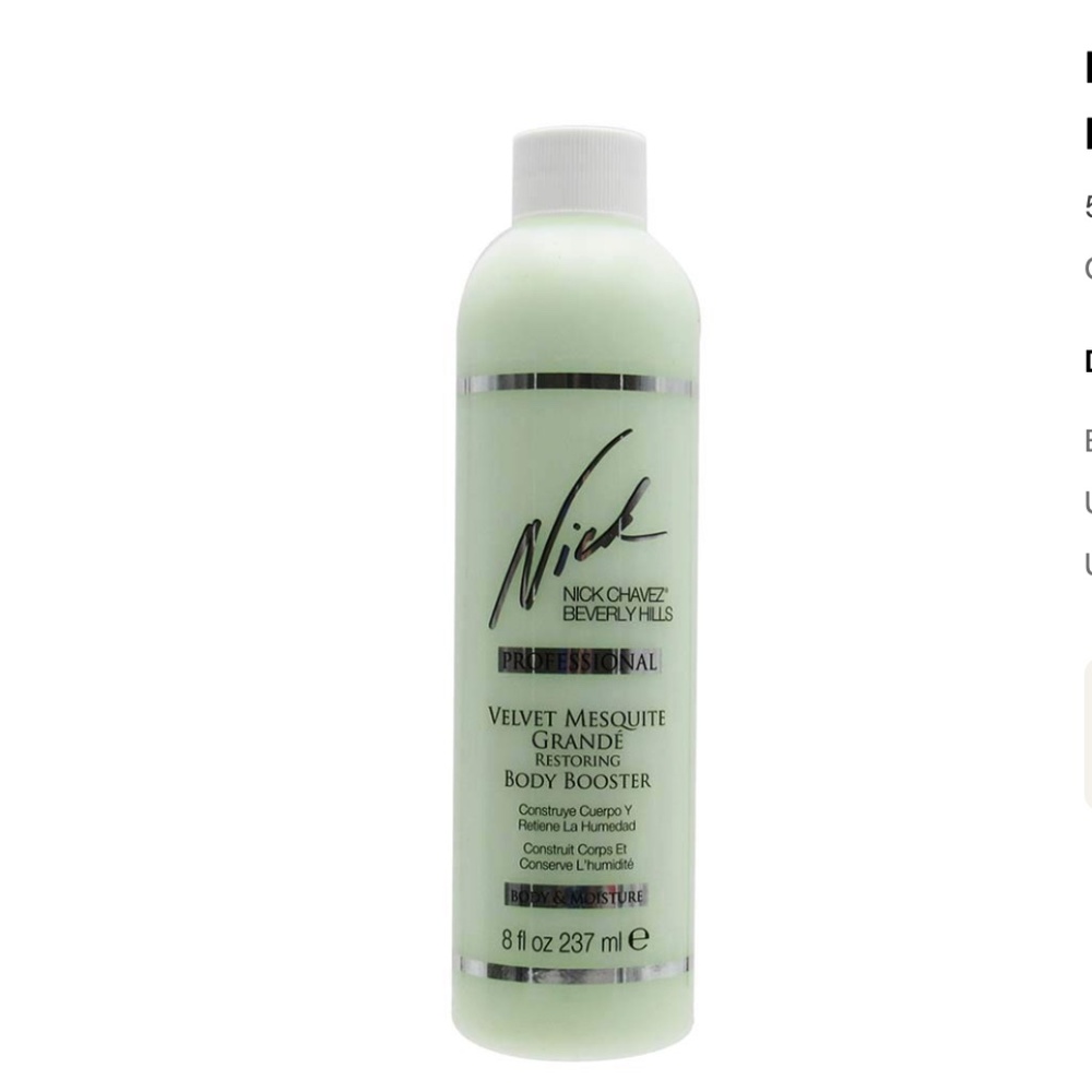 Nick Chavez Velvet Mesquite Grande Restoring Body Booster